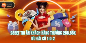 28BET Tri Ân Khách Hàng Thưởng 288.88k