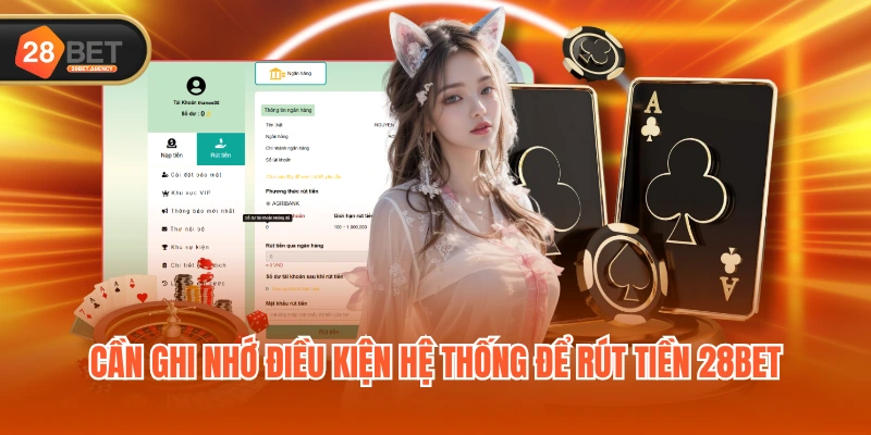 Cần ghi nhớ điều kiện hệ thống để rút tiền 28BET Cần ghi nhớ điều kiện hệ thống để rút tiền 28BET