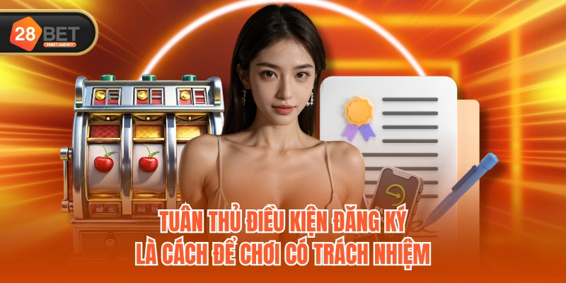 Tuân thủ điều kiện đăng ký là cách để chơi có trách nhiệm Tuân thủ điều kiện đăng ký là cách để chơi có trách nhiệm