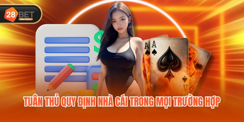 Tuân thủ quy định nhà cái trong mọi trường hợp Tuân thủ quy định nhà cái trong mọi trường hợp